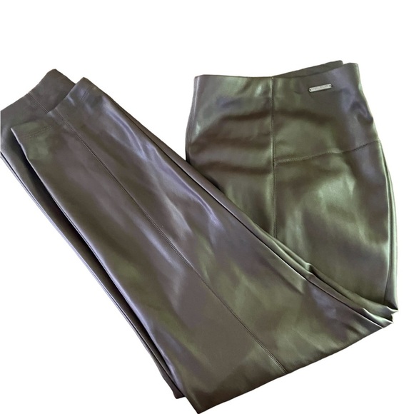 Women’s Mark New York Polyurethane Expresso Brown Pants Size 2X NWT Retail $83 - Picture 5 of 10